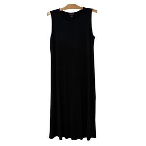 J. Jill | Dress Maxi Black Sleeveless Stretch Wearever- Size Medium Petite